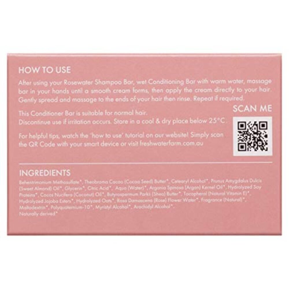 Freshwater Farm Australia BODY BAR Cleansing Rosewater + Pink Clay 7oz - Picture 3 of 4